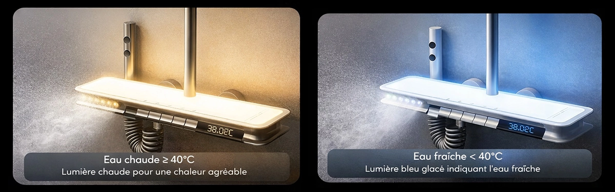 Colonne de douche LED digitale Zeus